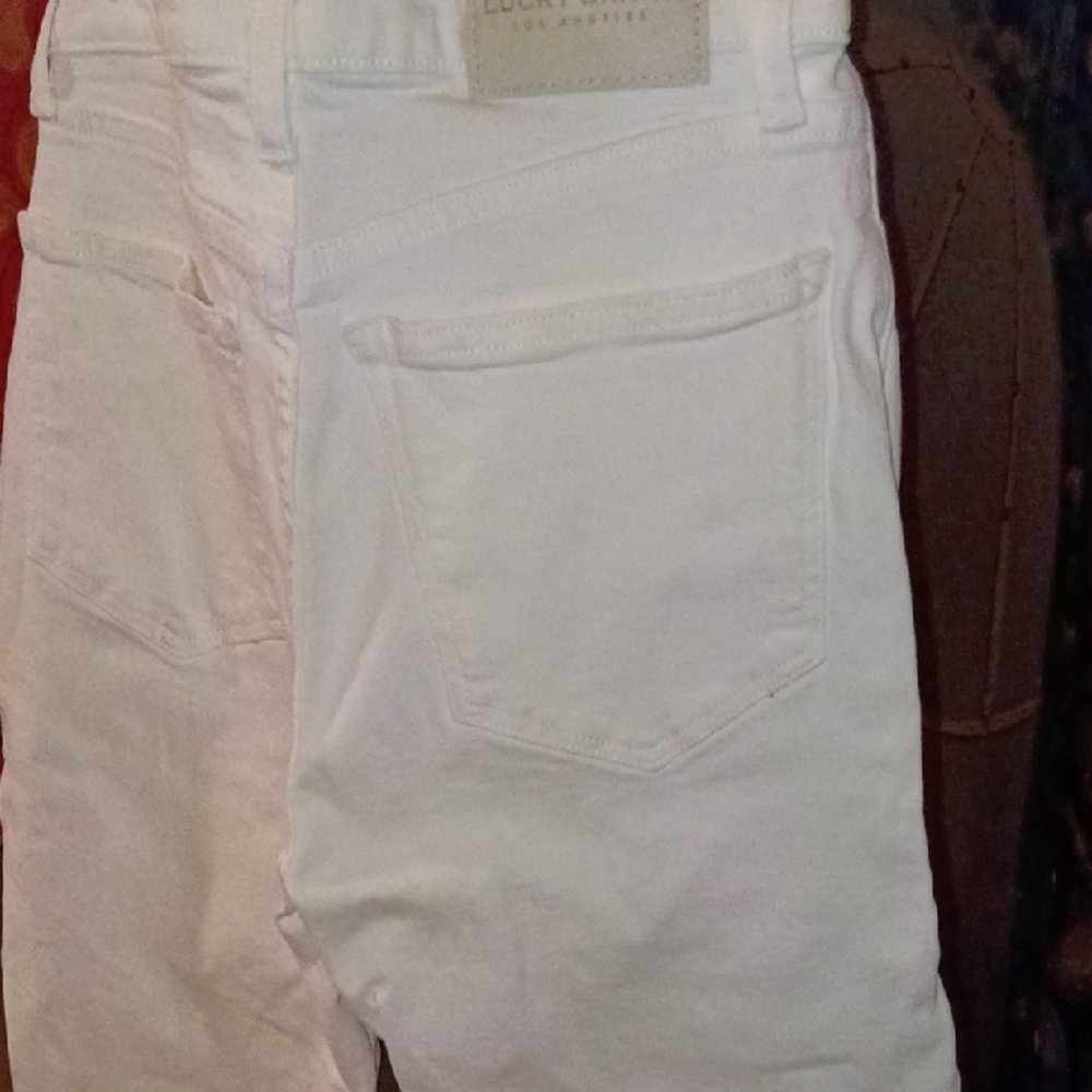 Lucky Brand High-Rise White Button-Fly Jeans - Picture 7 of 8